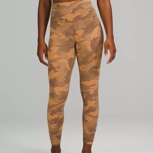 Lululemon Align High-Rise Pant 25” Heritage 365 Camo Beige Multi